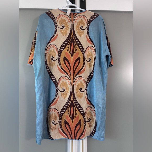 Zara Blue and Orange Mini Dress - Picture 5 of 5